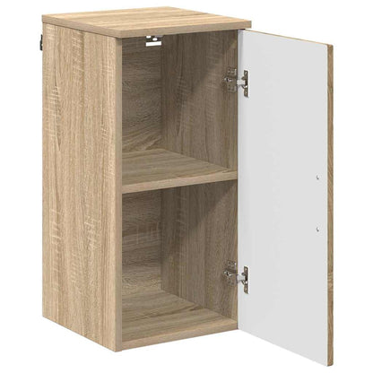 Badezimmerschrank Wandmontiert Sonoma-Eiche 30 x 31,5 x 61 cm