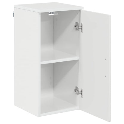 Badezimmerschrank Wandmontiert Hochglanz Weiß 30 x 31,5 x 61 cm