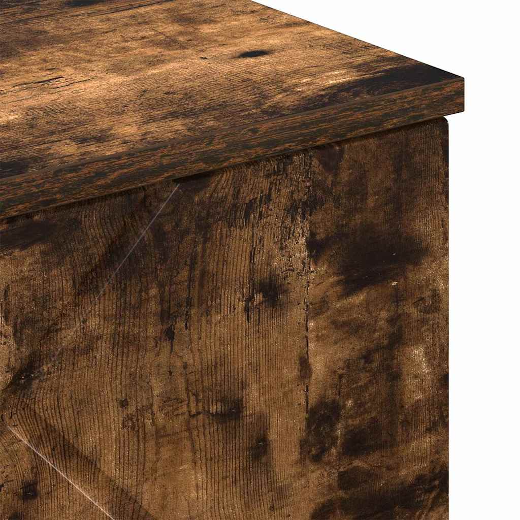 Badezimmerschrank mit Tür Geräucherte Eiche 30 x 31,5 x 61 cm