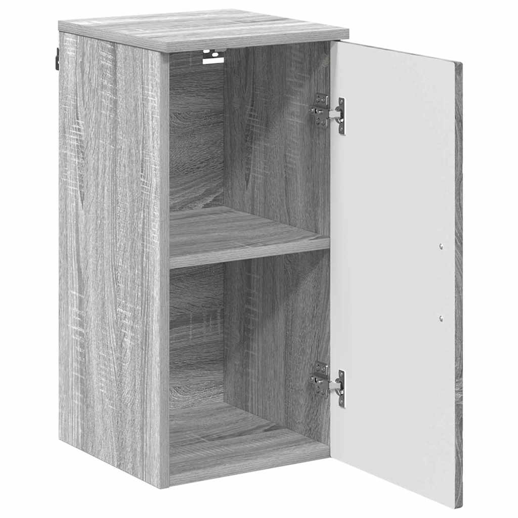 Badezimmerschrank Wandmontiert Graues Sonoma 30 x 31,5 x 61 cm