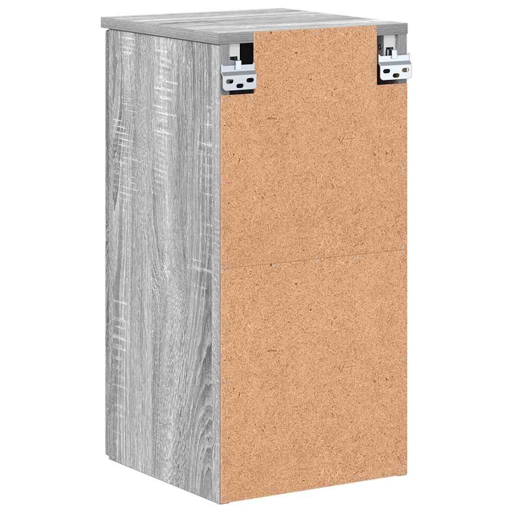 Badezimmerschrank Wandmontiert Graues Sonoma 30 x 31,5 x 61 cm