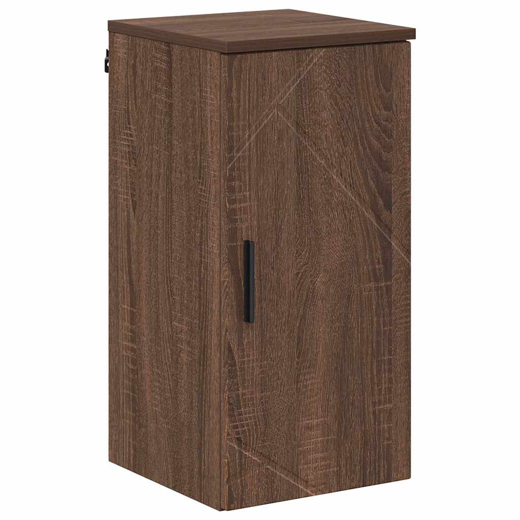 Badezimmerschrank mit Tür Braun Eichen-Optik 30 x 31,5 x 61 cm