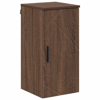 Badezimmerschrank mit Tür Braun Eichen-Optik 30 x 31,5 x 61 cm