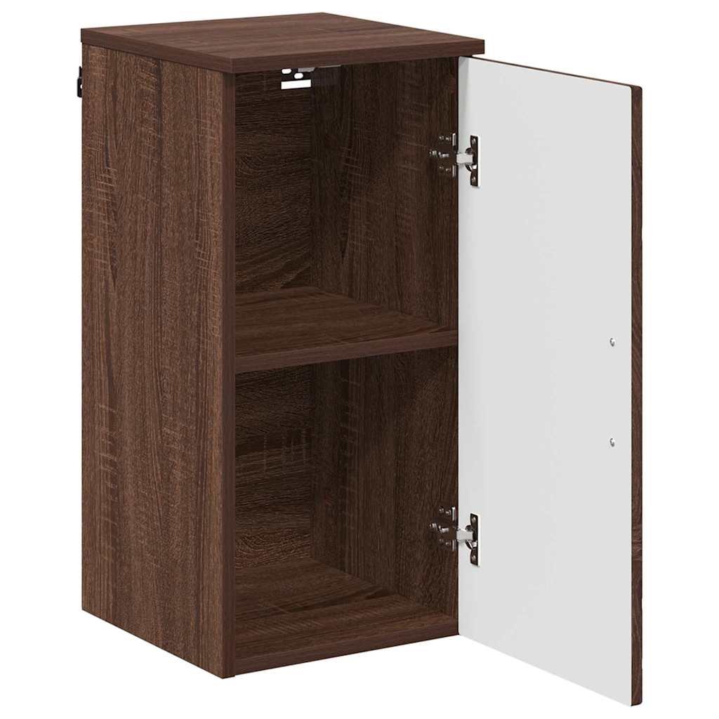 Badezimmerschrank mit Tür Braun Eichen-Optik 30 x 31,5 x 61 cm