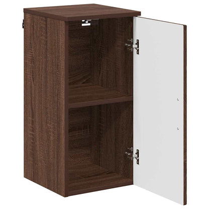 Badezimmerschrank mit Tür Braun Eichen-Optik 30 x 31,5 x 61 cm