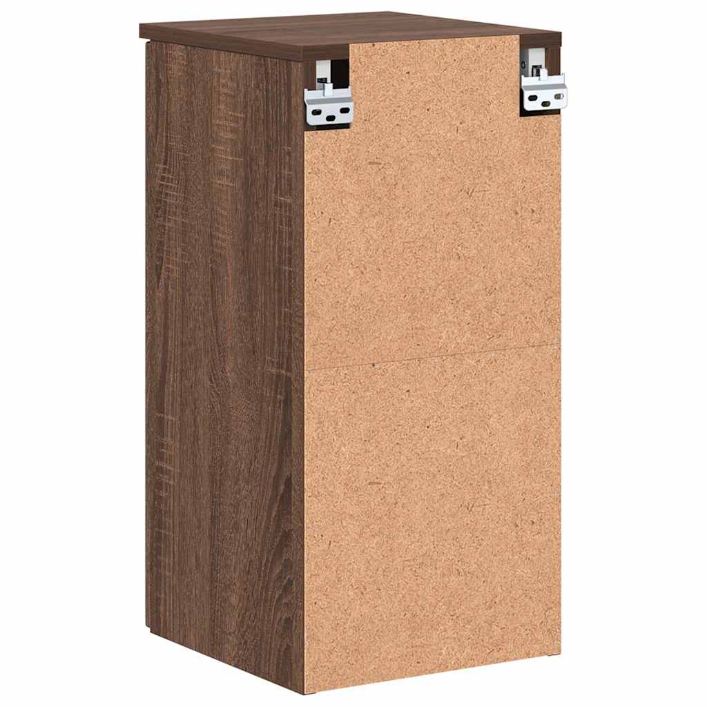 Badezimmerschrank mit Tür Braun Eichen-Optik 30 x 31,5 x 61 cm