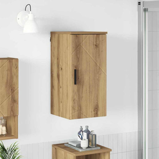 Badezimmerschrank Wandmontiert Artisan-Eiche 30 x 31,5 x 61 cm