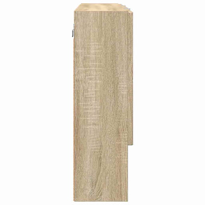 Badezimmer-Spiegelschrank mit Tür Sonoma-Eiche 80 x 17 x 55 cm