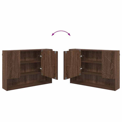 Badezimmer-Spiegelschrank Braun Eichen-Optik 80 x 17 x 55 cm