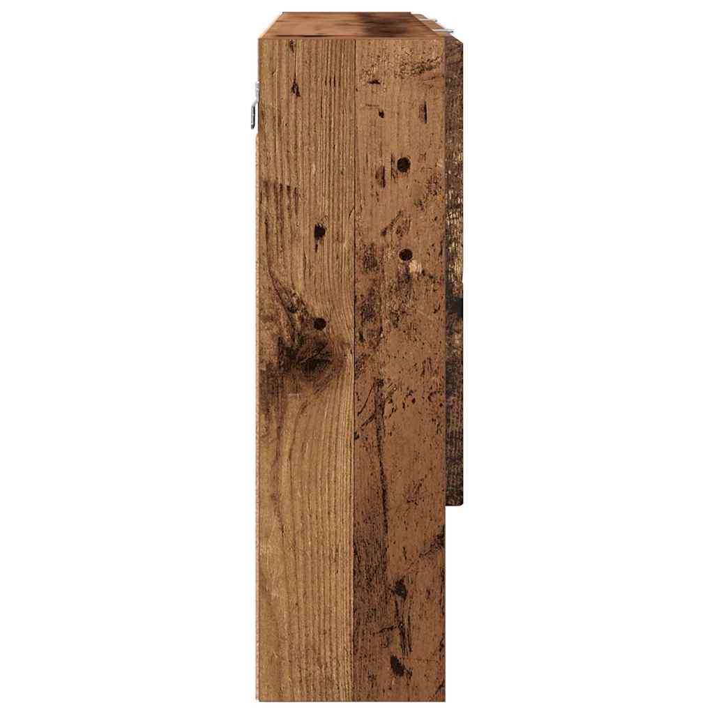 Badezimmer-Spiegelschrank Altholz 80 x 17 x 55 cm Holzwerkstoff