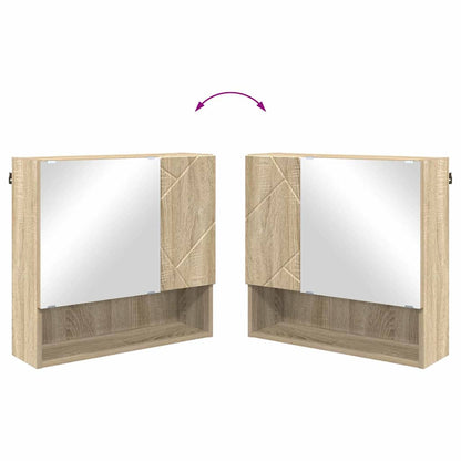 Spiegelschrank Sonoma-Eiche 59 x 17 x 55 cm Holzwerkstoff
