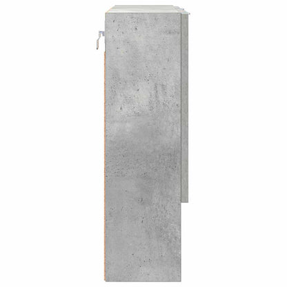Spiegelschrank mit Tür Betongrau 59 x 17 x 55 cm Holzwerkstoff