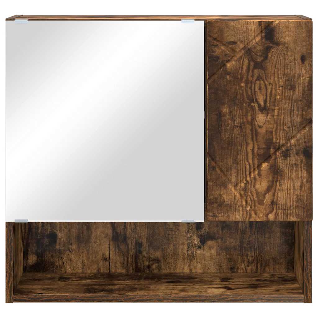 Spiegelschrank Räuchereiche 59 x 17 x 55 cm Holzwerkstoff