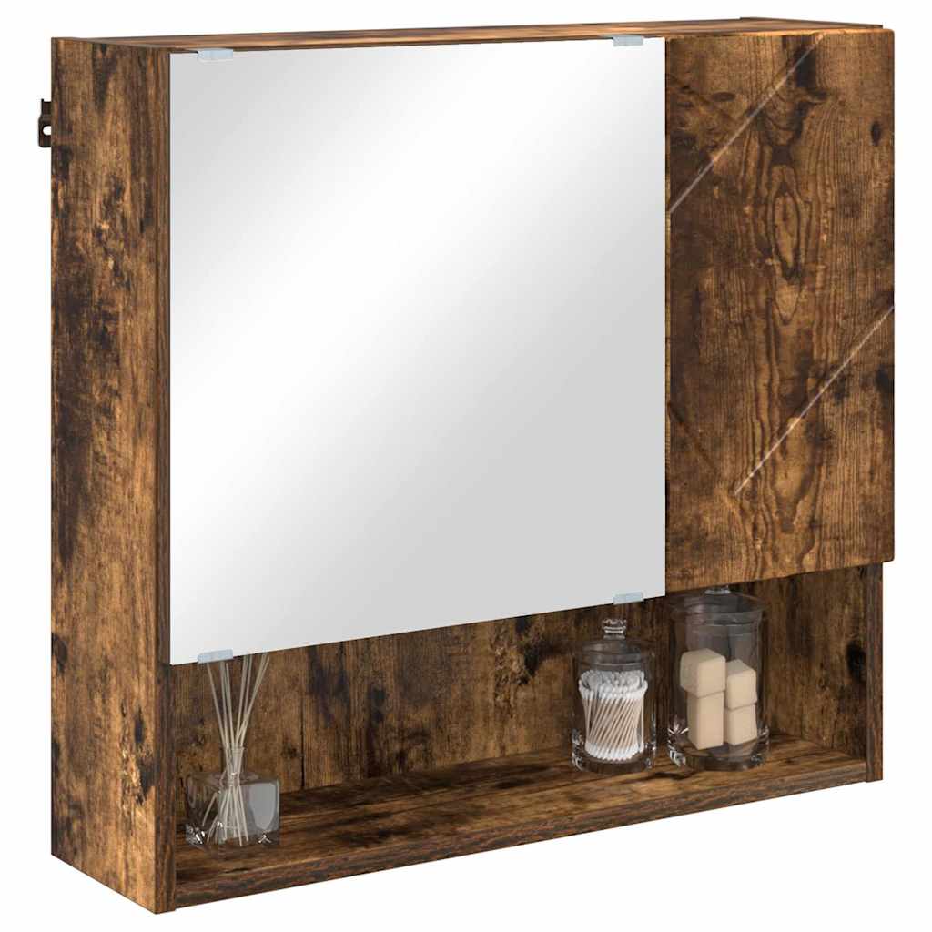 Spiegelschrank Räuchereiche 59 x 17 x 55 cm Holzwerkstoff