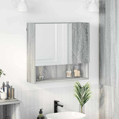 Spiegelschrank Grau Sonoma 59 x 17 x 55 cm Holzwerkstoff