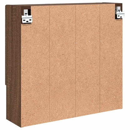 Spiegelschrank Braun Eichen-Optik 59 x 17 x 55 cm Holzwerkstoff