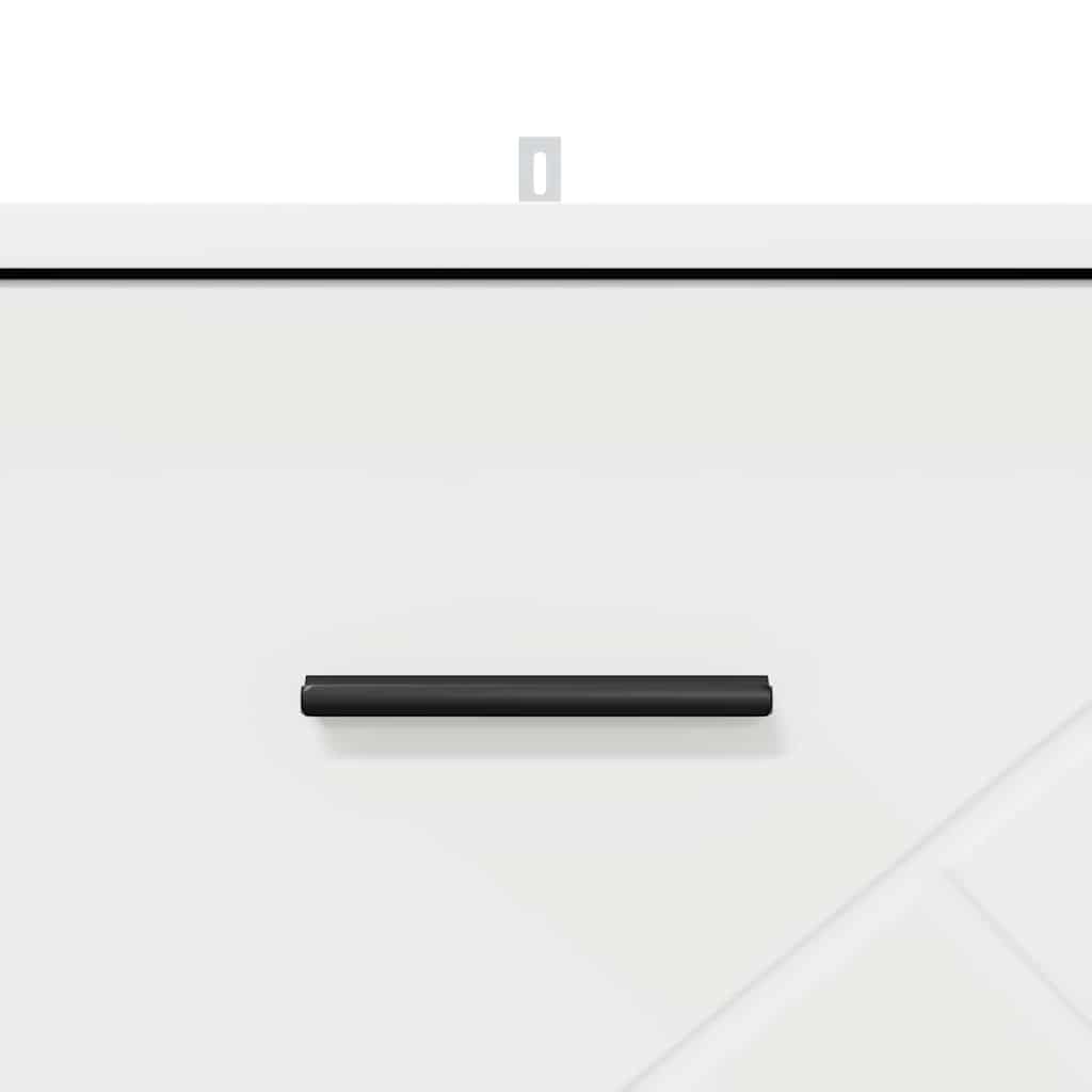 Nachttisch mit Schubladen Weiß 38 x 38 x 66 cm Holzwerkstoff