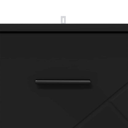 Nachttisch mit Schubladen Schwarz 38 x 38 x 66 cm Holzwerkstoff