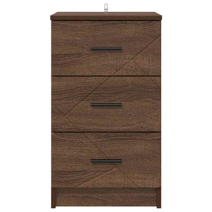 Nachttisch Braun Eichen-Optik 38 x 38 x 66 cm Holzwerkstoff