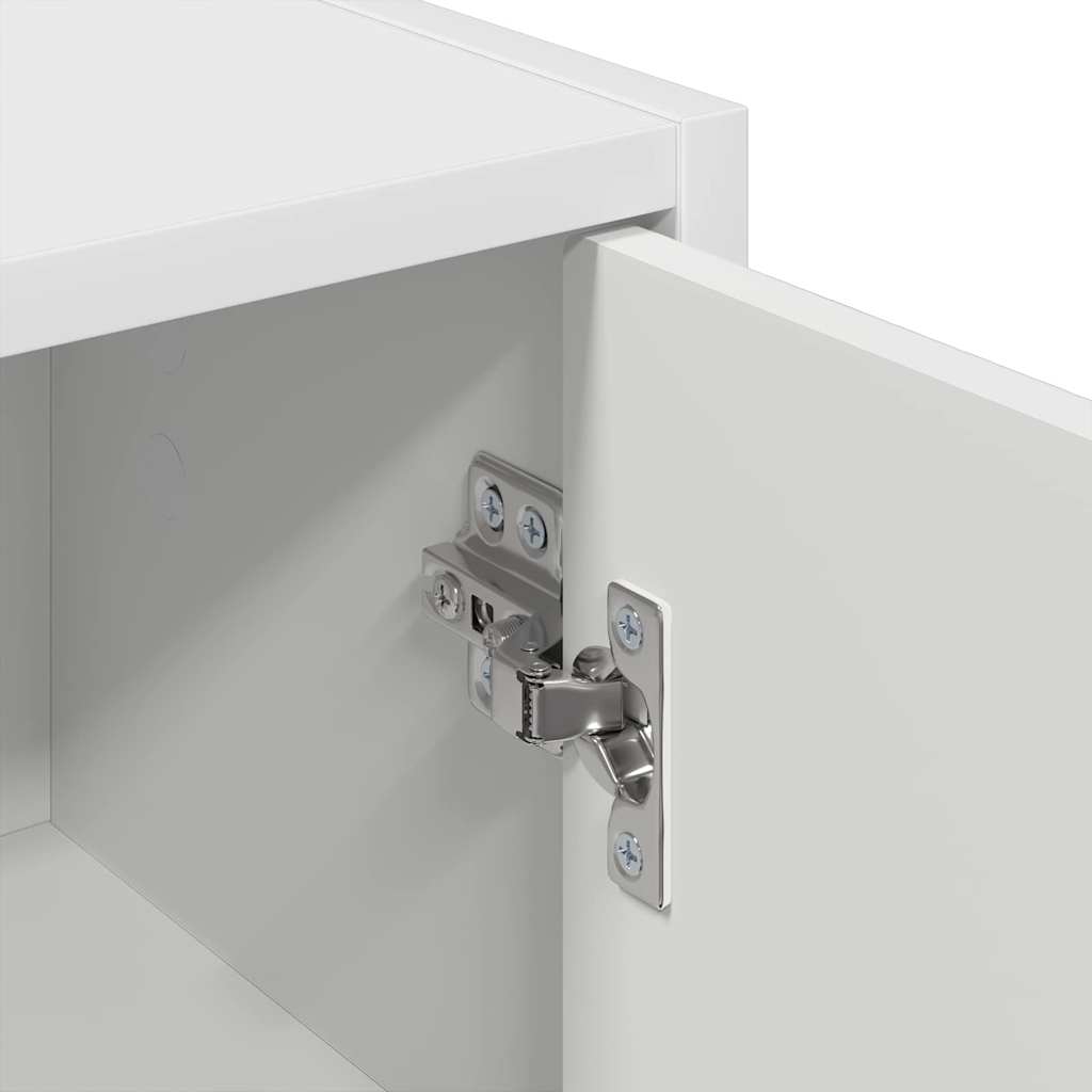 Badezimmer Schrank mit Tür Weiß 39 x 23,5 x 65 cm Holzwerkstoff