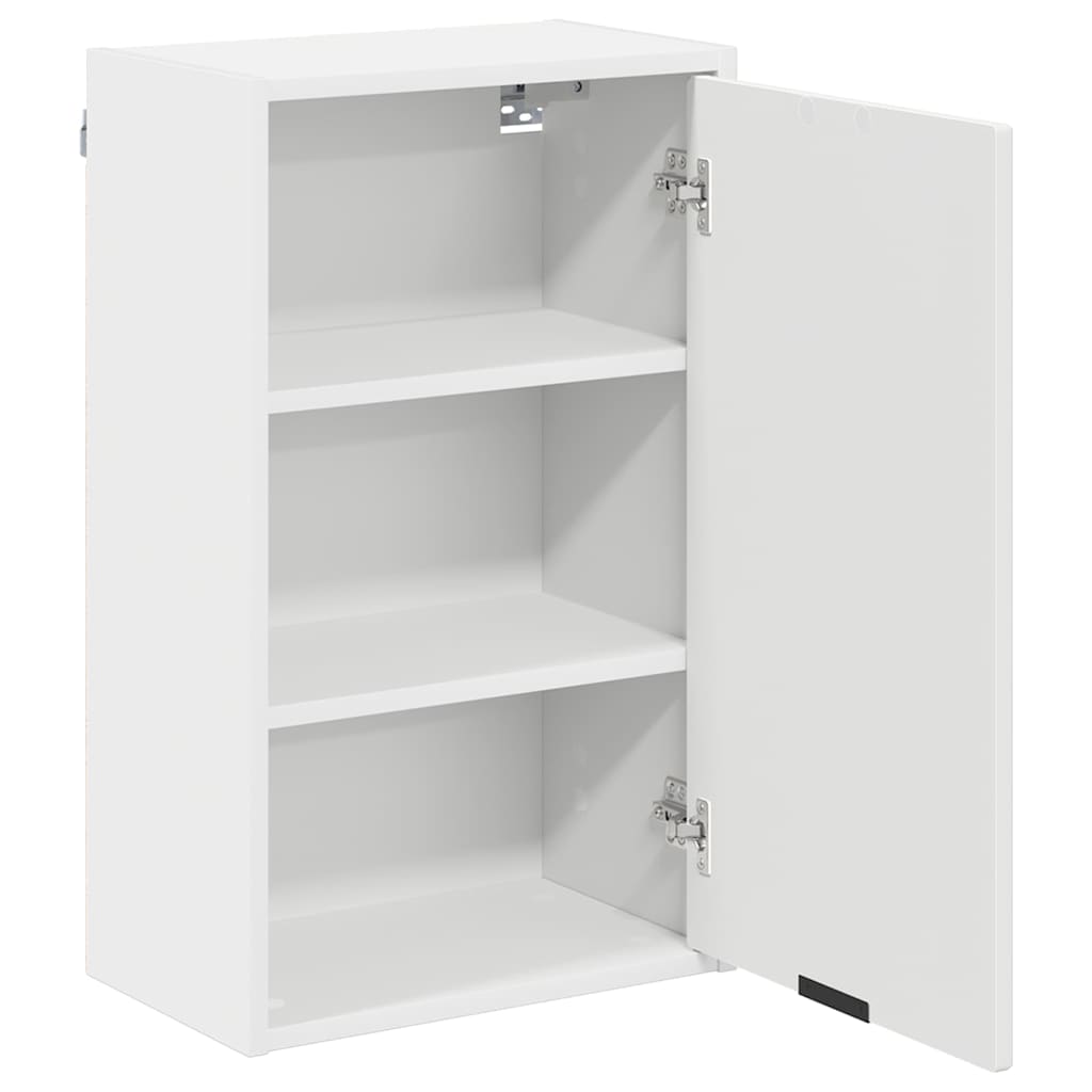 Badezimmer Schrank mit Tür Weiß 39 x 23,5 x 65 cm Holzwerkstoff