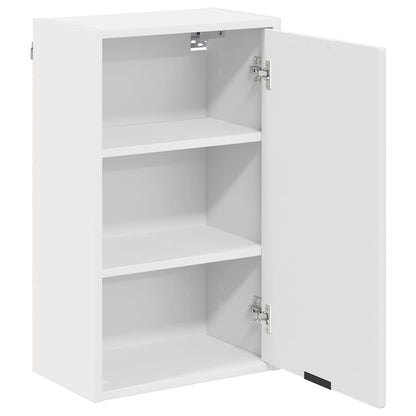 Badezimmer Schrank mit Tür Weiß 39 x 23,5 x 65 cm Holzwerkstoff