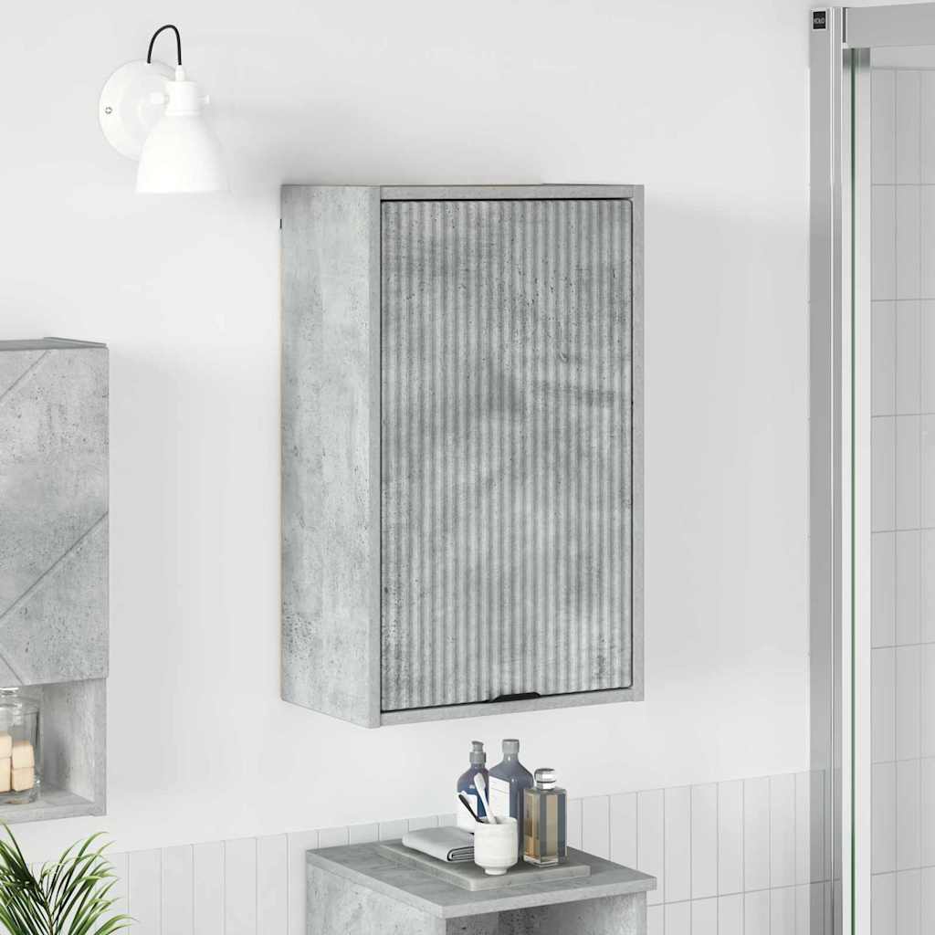 Badezimmer Schrank Betongrau 39 x 23,5 x 65 cm Holzwerkstoff