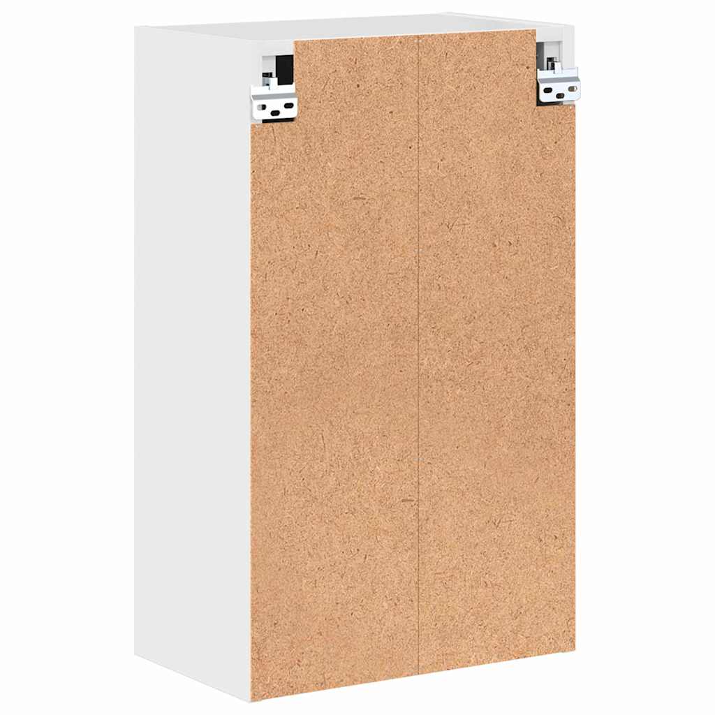 Badezimmer Schrank mit Tür Hochglanz-Weiß 39 x 23,5 x 65 cm
