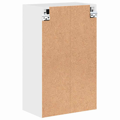 Badezimmer Schrank mit Tür Hochglanz-Weiß 39 x 23,5 x 65 cm