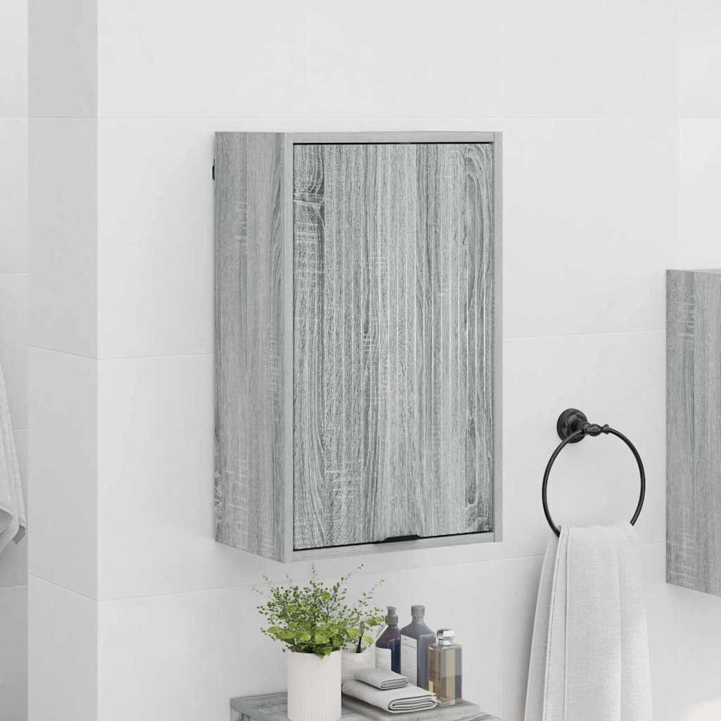 Badezimmer Schrank Grau Sonoma 39 x 23,5 x 65 cm Holzwerkstoff