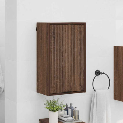 Badezimmer Schrank mit Tür Braun Eichen-Optik 39 x 23,5 x 65 cm