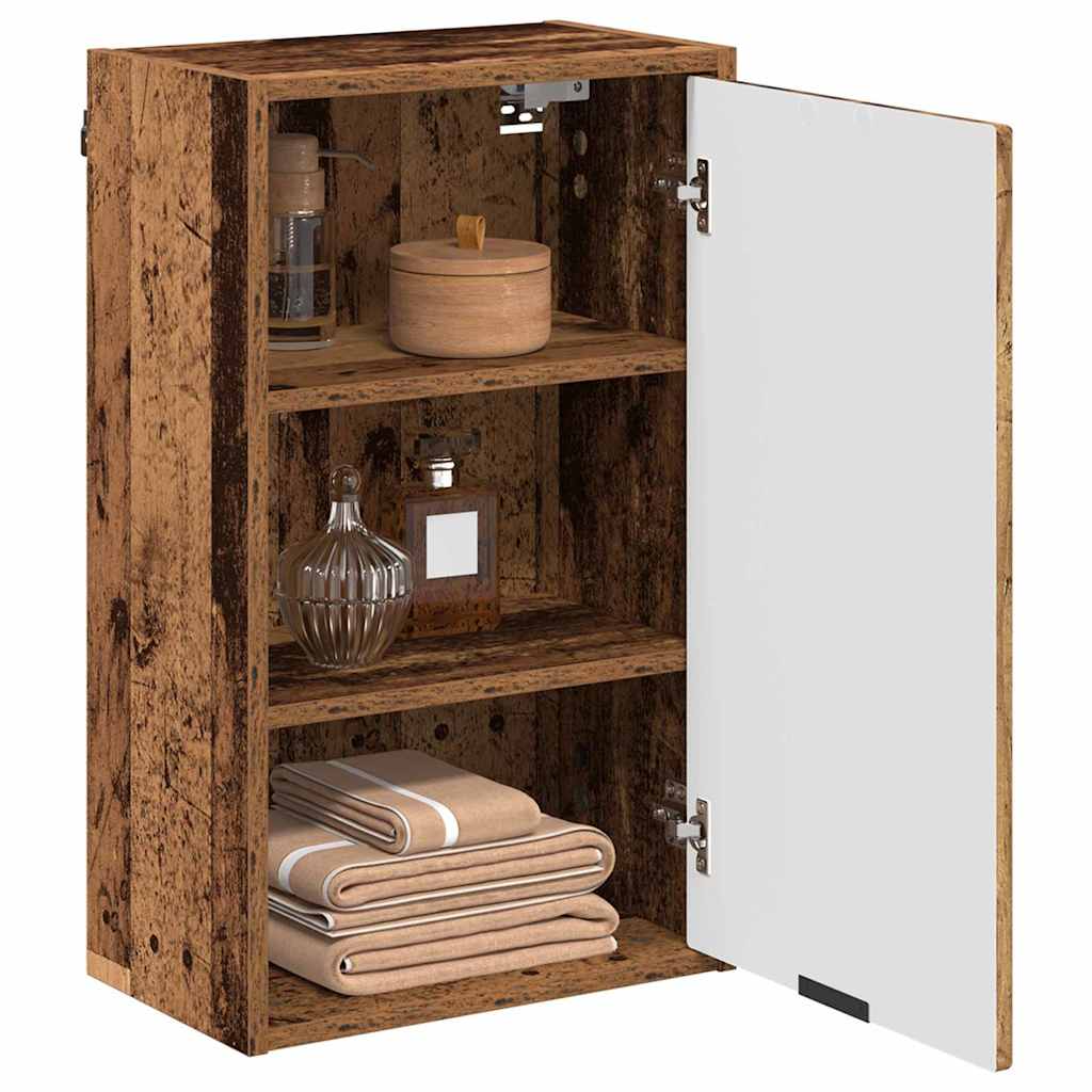 Badezimmerschrank Wandmontiert Altholz 39 x 23,5 x 65 cm