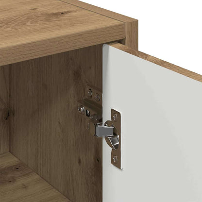 Badezimmer Schrank Wandmontiert Artisan-Eiche 39 x 23,5 x 65 cm