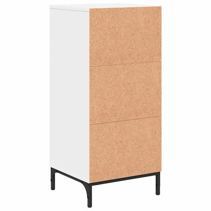 Badezimmer Schrank mit Tür Weiß 39,5 x 36 x 88 cm Holzwerkstoff