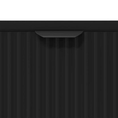 Badezimmer Schrank Schwarz 39,5 x 36 x 88 cm Holzwerkstoff