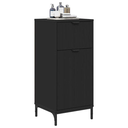 Badezimmer Schrank Schwarz 39,5 x 36 x 88 cm Holzwerkstoff