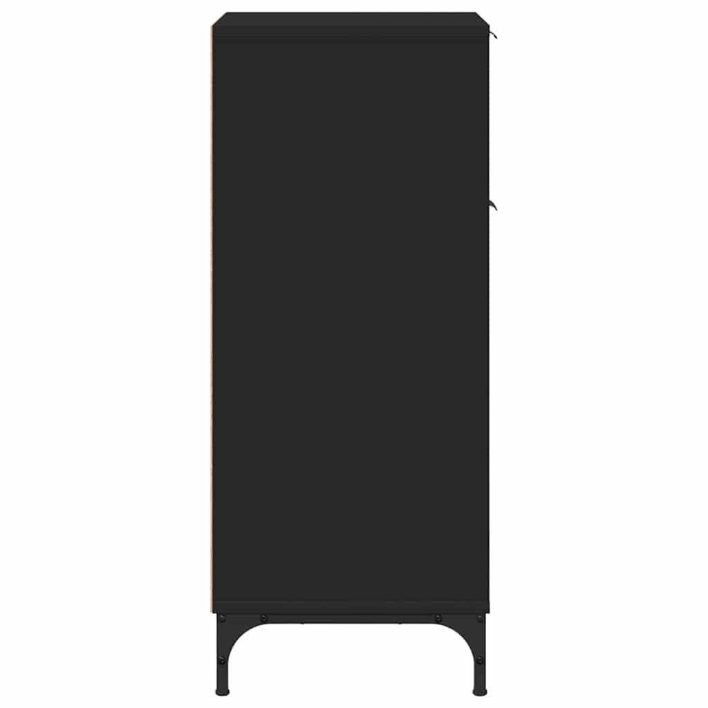 Badezimmer Schrank Schwarz 39,5 x 36 x 88 cm Holzwerkstoff