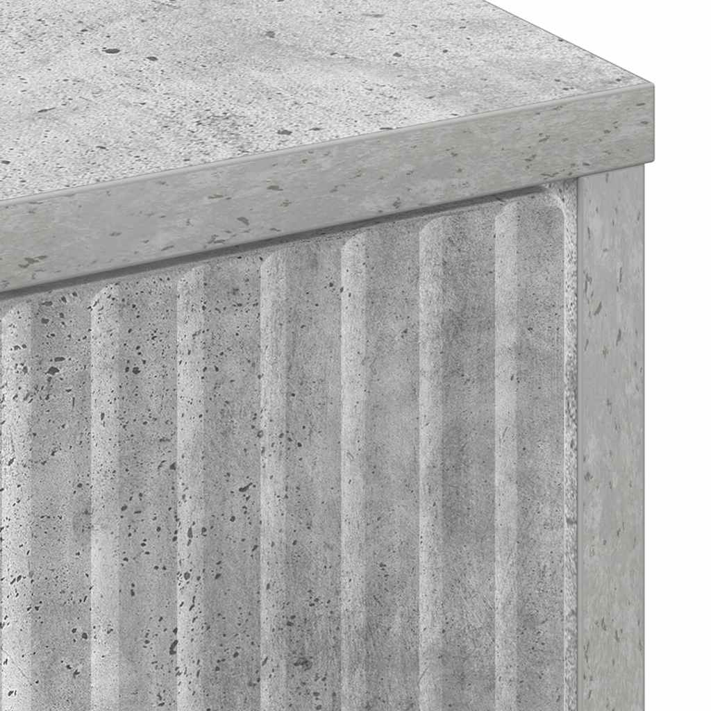 Badezimmer Schrank Betongrau 39,5 x 36 x 88 cm Holzwerkstoff