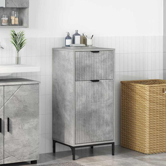 Badezimmer Schrank Betongrau 39,5 x 36 x 88 cm Holzwerkstoff