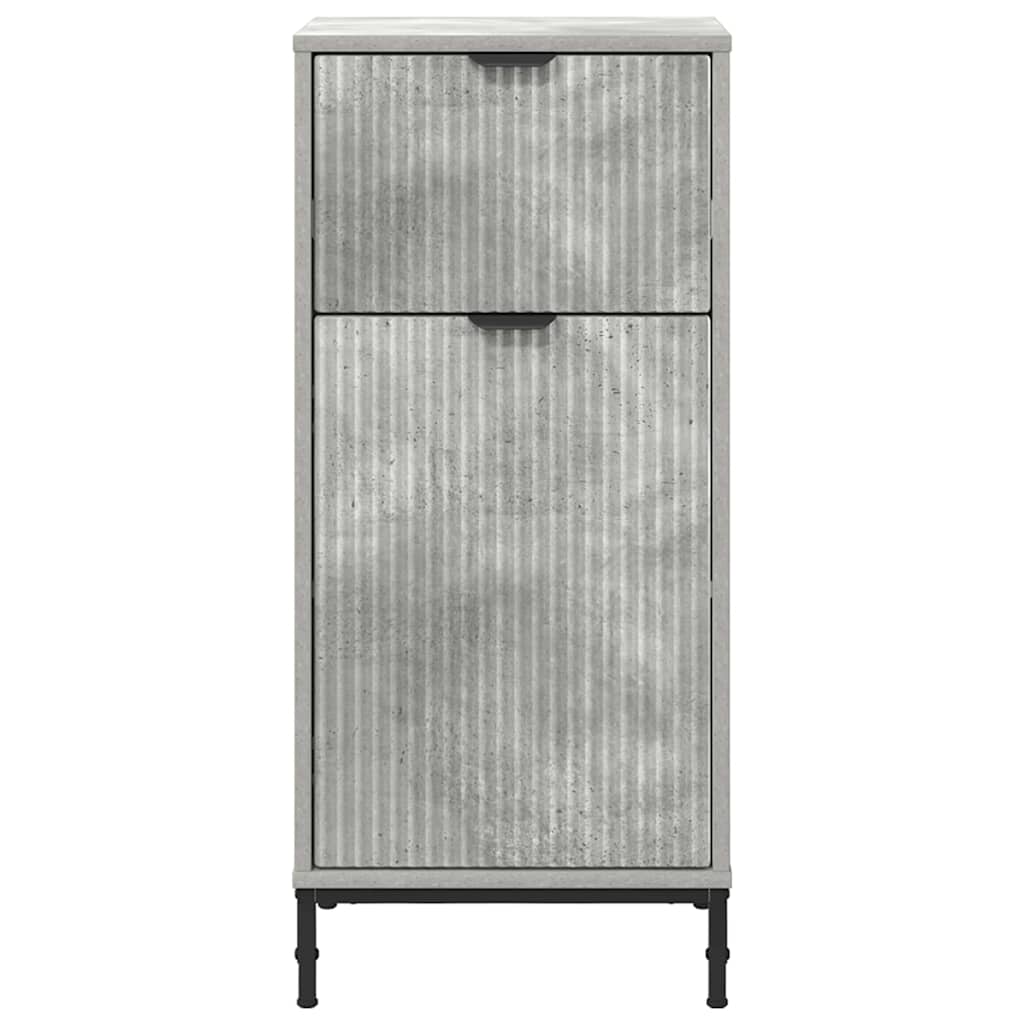 Badezimmer Schrank Betongrau 39,5 x 36 x 88 cm Holzwerkstoff