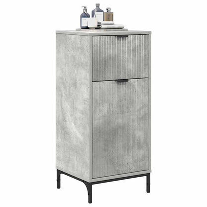 Badezimmer Schrank Betongrau 39,5 x 36 x 88 cm Holzwerkstoff