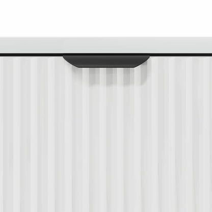 Badezimmer Schrank mit Tür Hochglanz-Weiß 39,5 x 36 x 88 cm