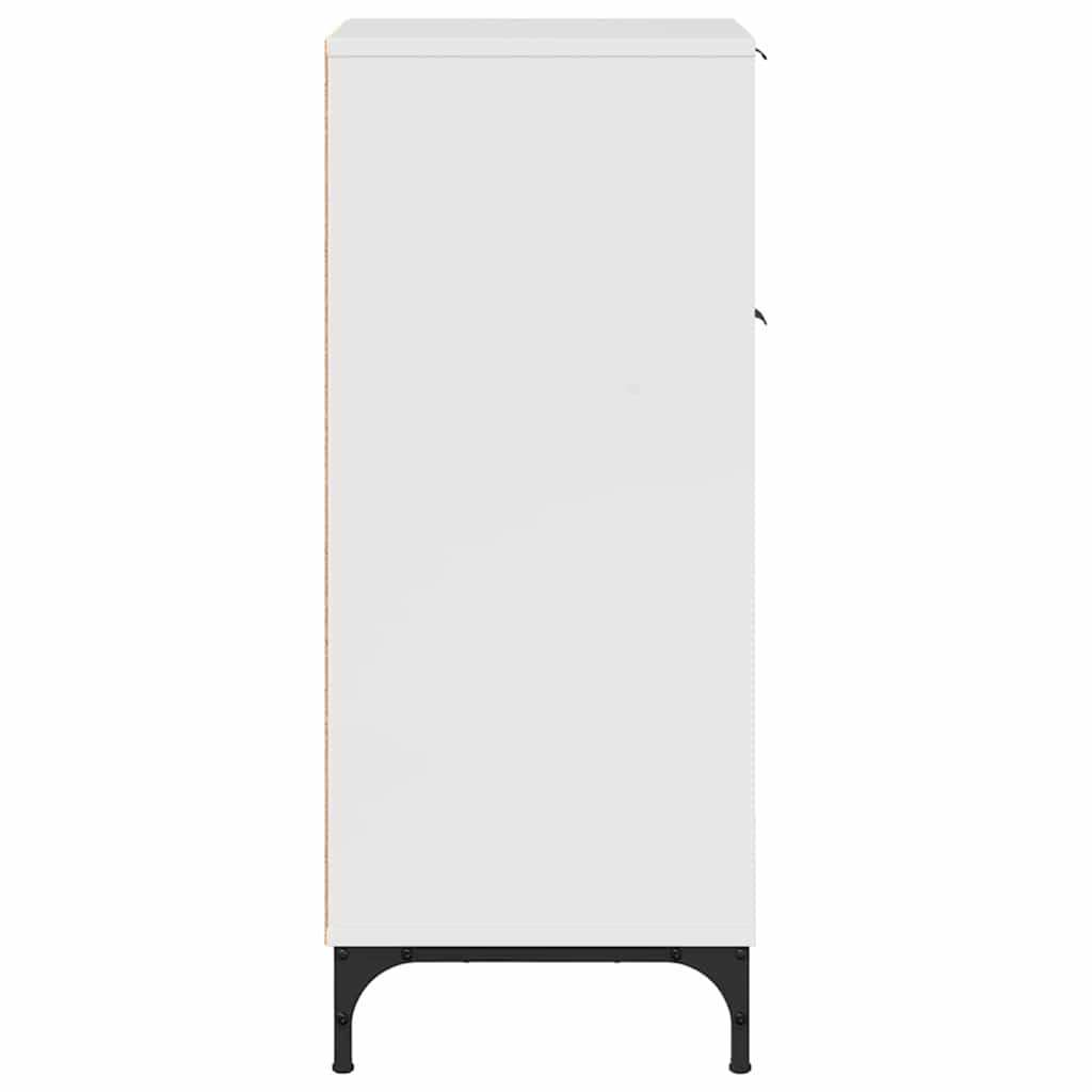 Badezimmer Schrank mit Tür Hochglanz-Weiß 39,5 x 36 x 88 cm