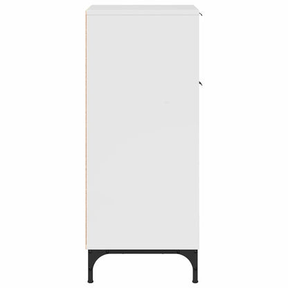 Badezimmer Schrank mit Tür Hochglanz-Weiß 39,5 x 36 x 88 cm