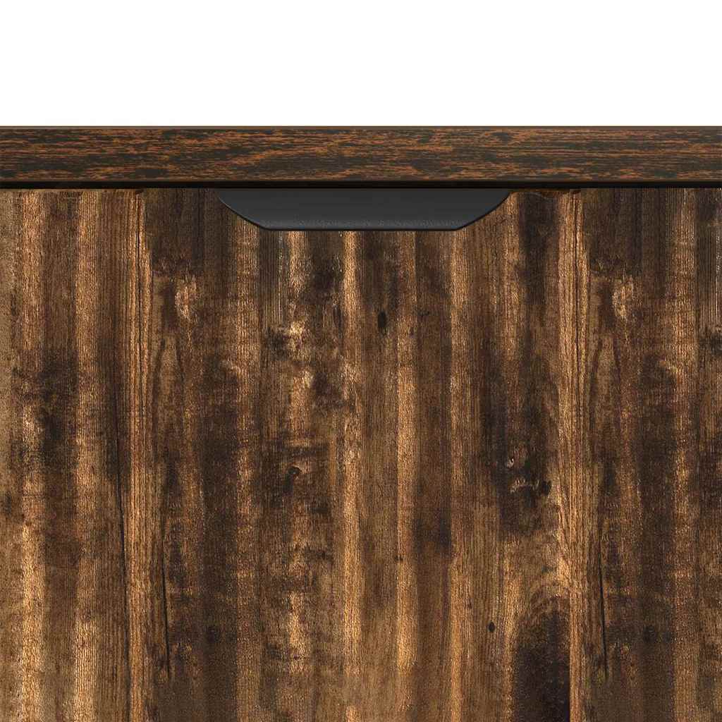 Badezimmer Schrank Räuchereiche 39,5 x 36 x 88 cm Holzwerkstoff