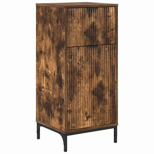 Badezimmer Schrank Räuchereiche 39,5 x 36 x 88 cm Holzwerkstoff