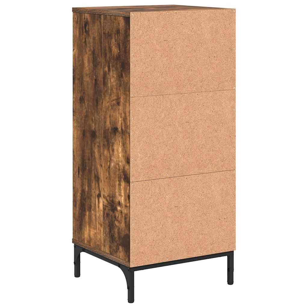 Badezimmer Schrank Räuchereiche 39,5 x 36 x 88 cm Holzwerkstoff