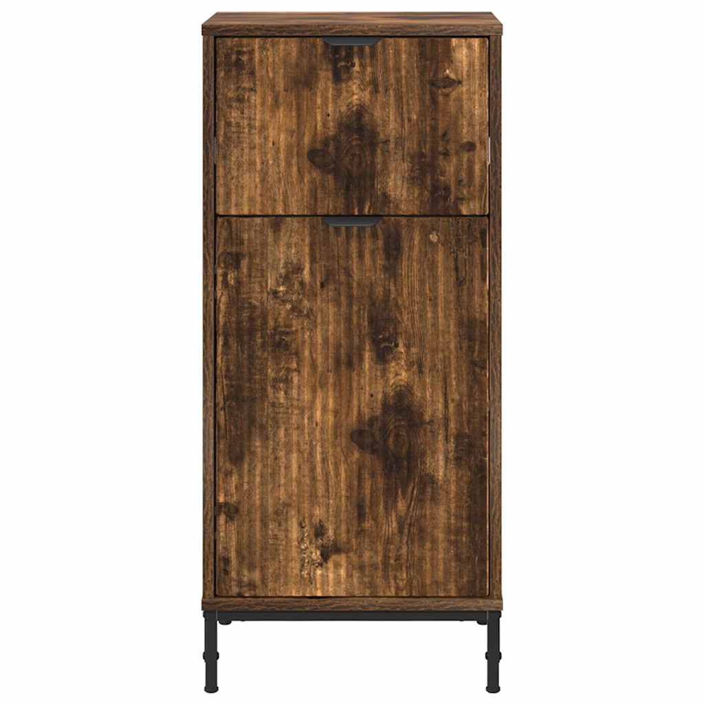 Badezimmer Schrank Räuchereiche 39,5 x 36 x 88 cm Holzwerkstoff
