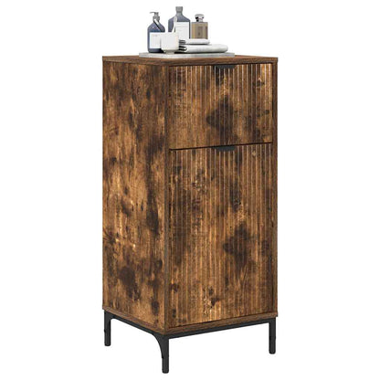 Badezimmer Schrank Räuchereiche 39,5 x 36 x 88 cm Holzwerkstoff
