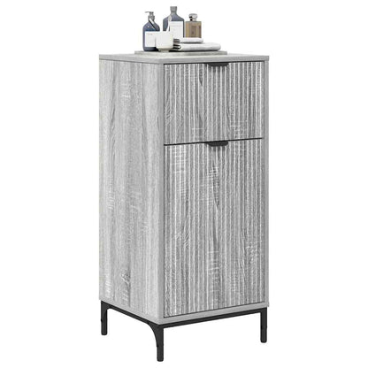 Badezimmer Schrank Grau Sonoma 39,5 x 36 x 88 cm Holzwerkstoff